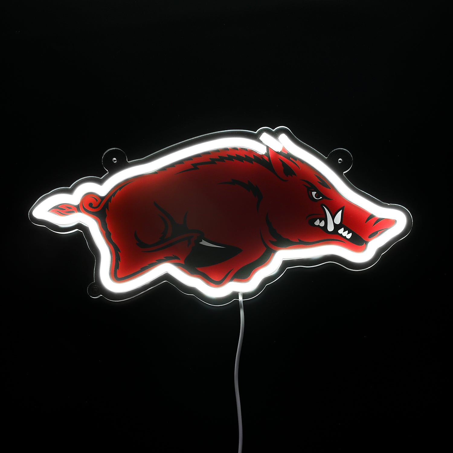 Blemished Arkansas Razorbacks Sign - Saturday Neon