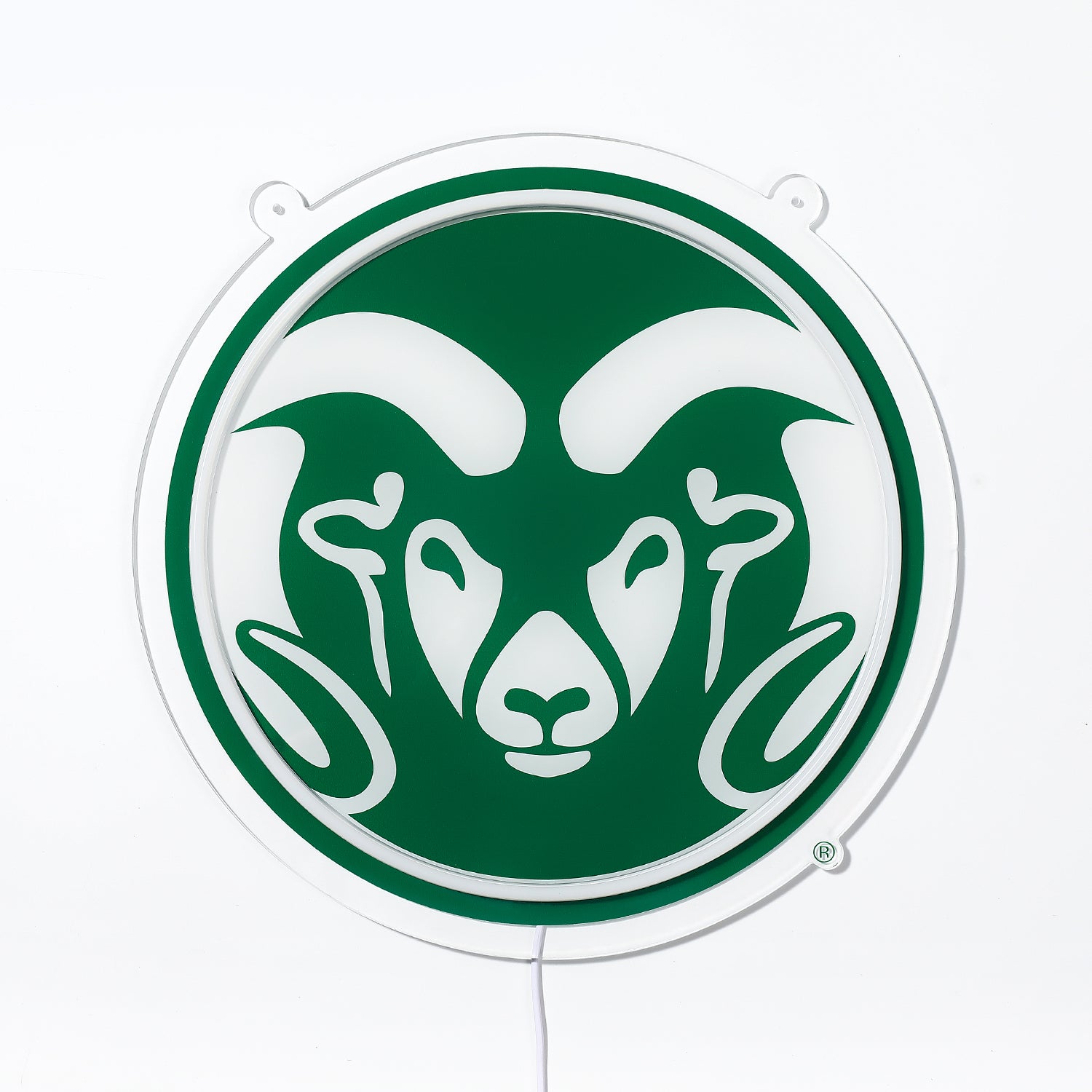 Blemished Colorado State Rams Sign - Saturday Neon