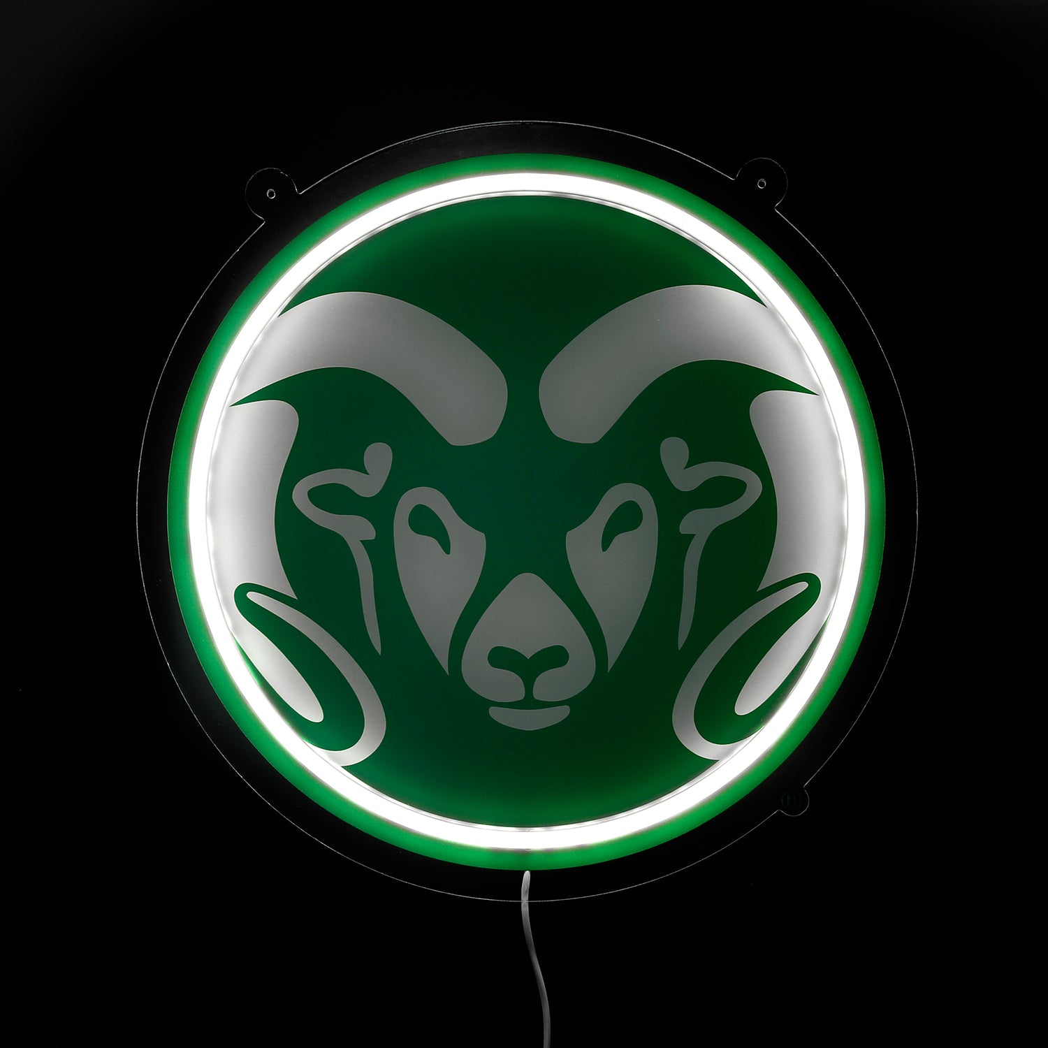Blemished Colorado State Rams Sign - Saturday Neon