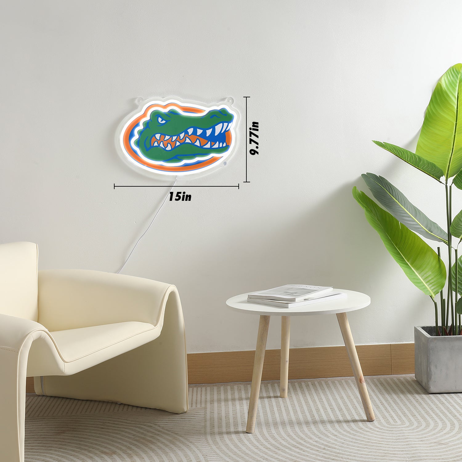 Blemished Florida Gators Sign - Saturday Neon