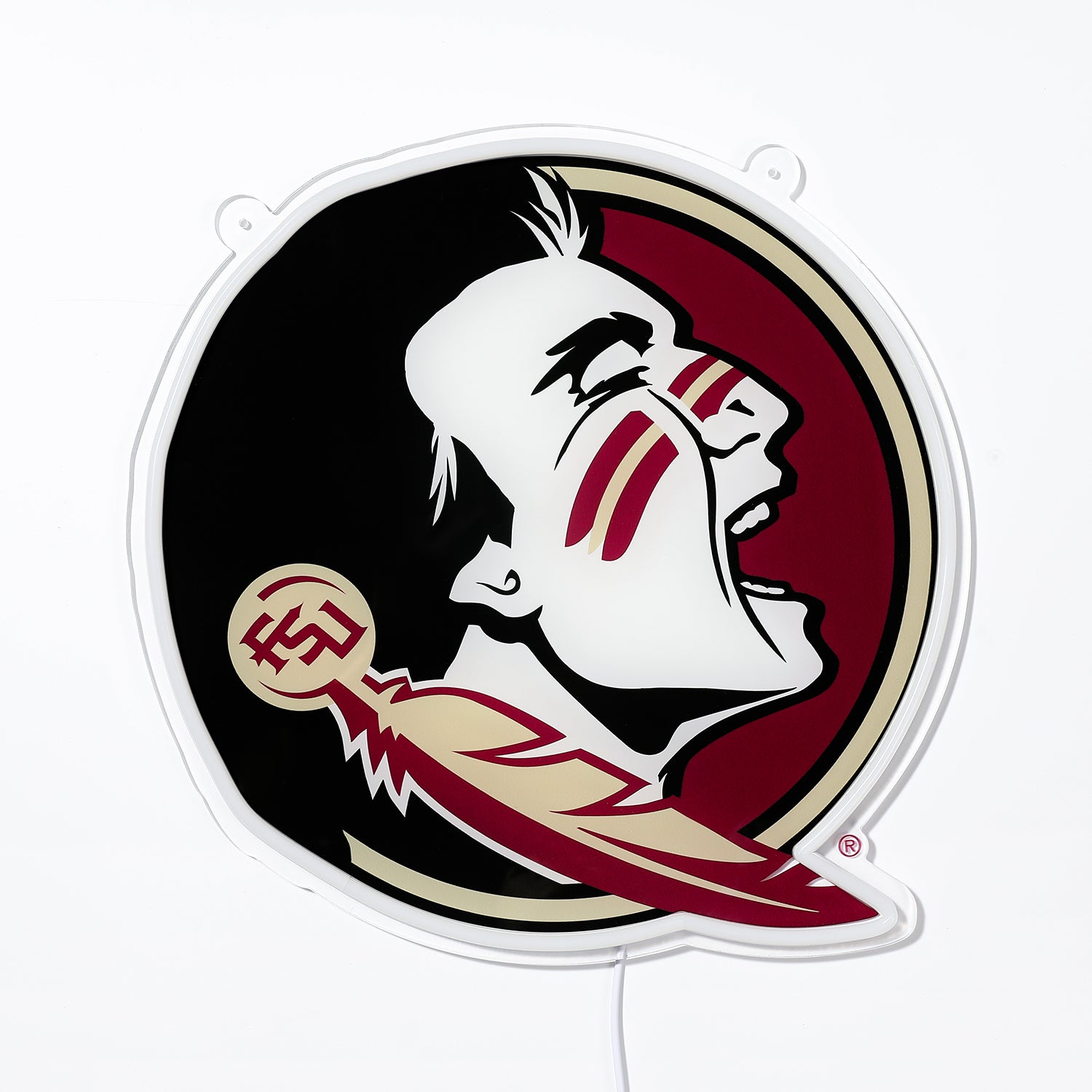 Blemished Florida State Seminoles Sign - Saturday Neon