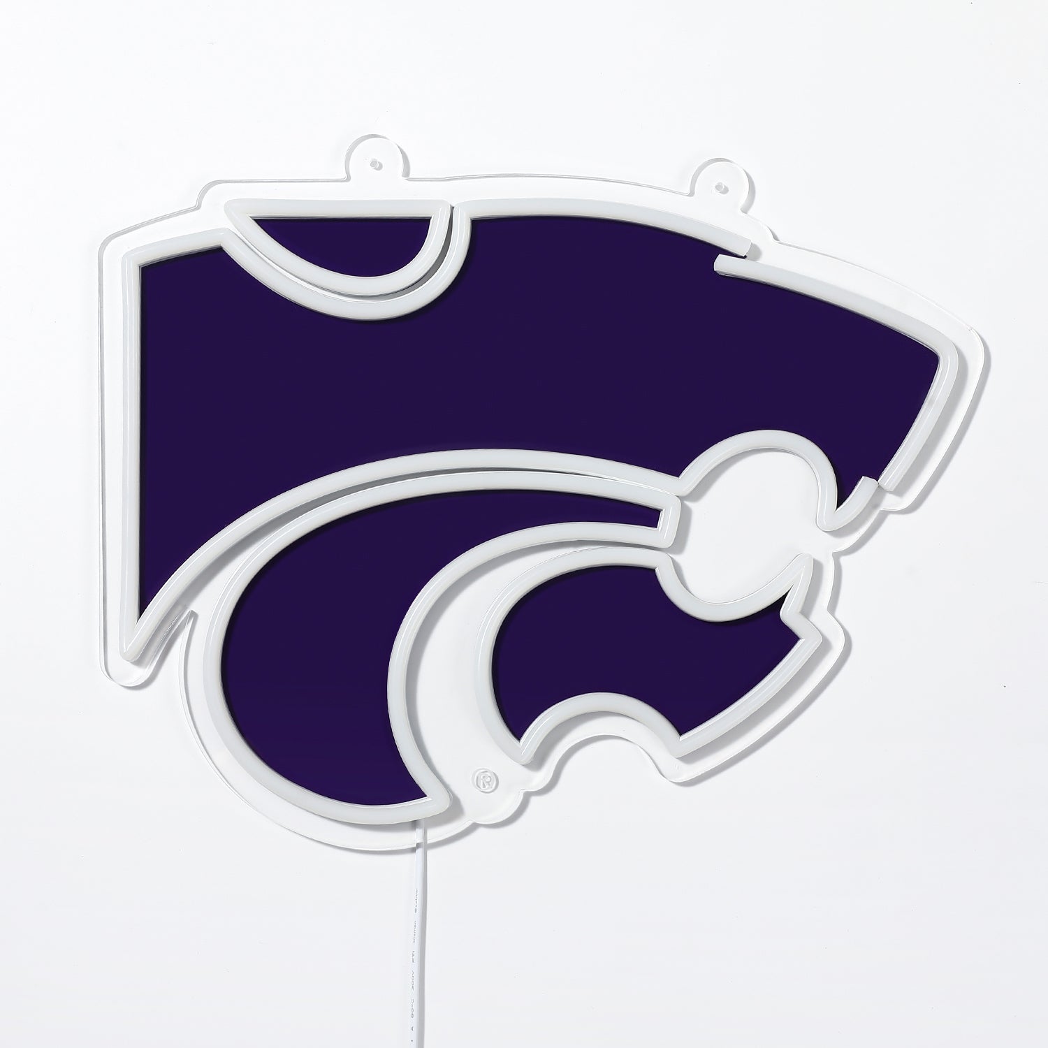 Blemished Kansas State Wildcats Sign - Saturday Neon