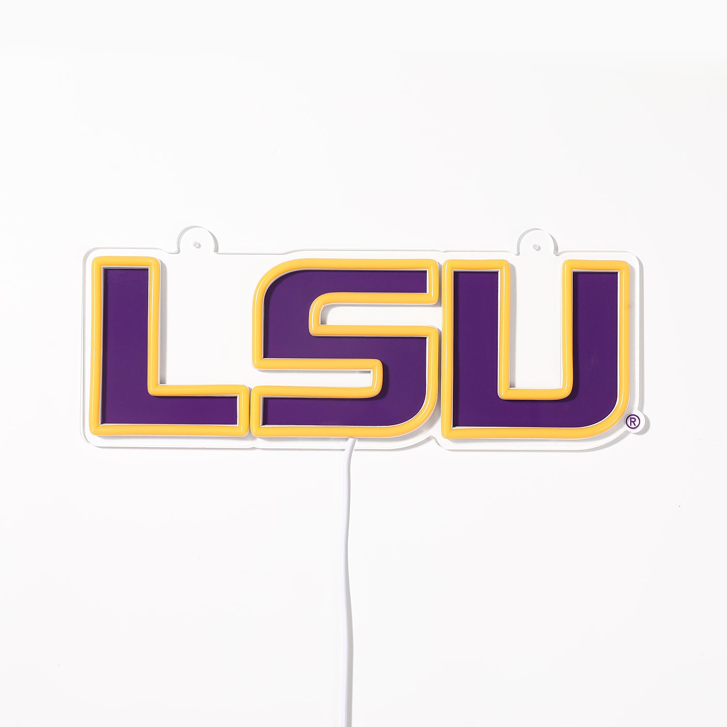 Blemished LSU Tigers Sign - Saturday Neon