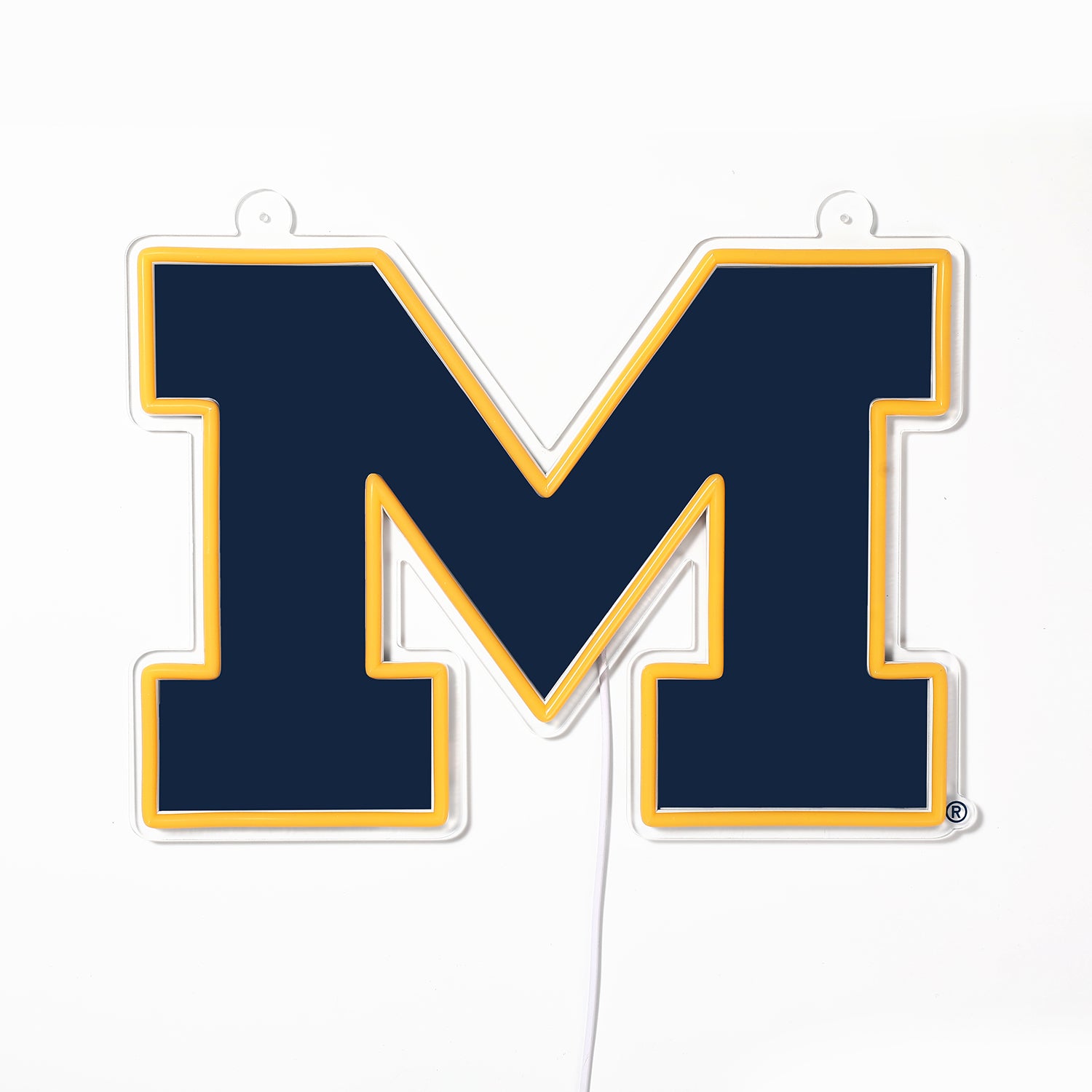 Blemished Michigan Wolverines Sign - Saturday Neon
