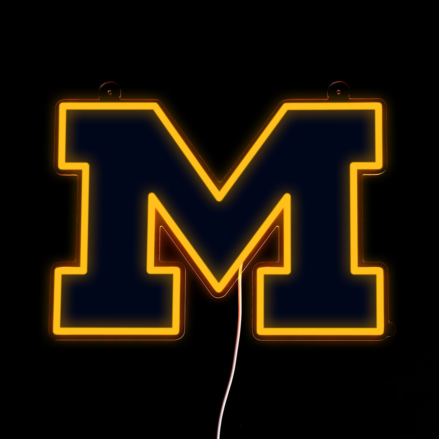 Blemished Michigan Wolverines Sign - Saturday Neon
