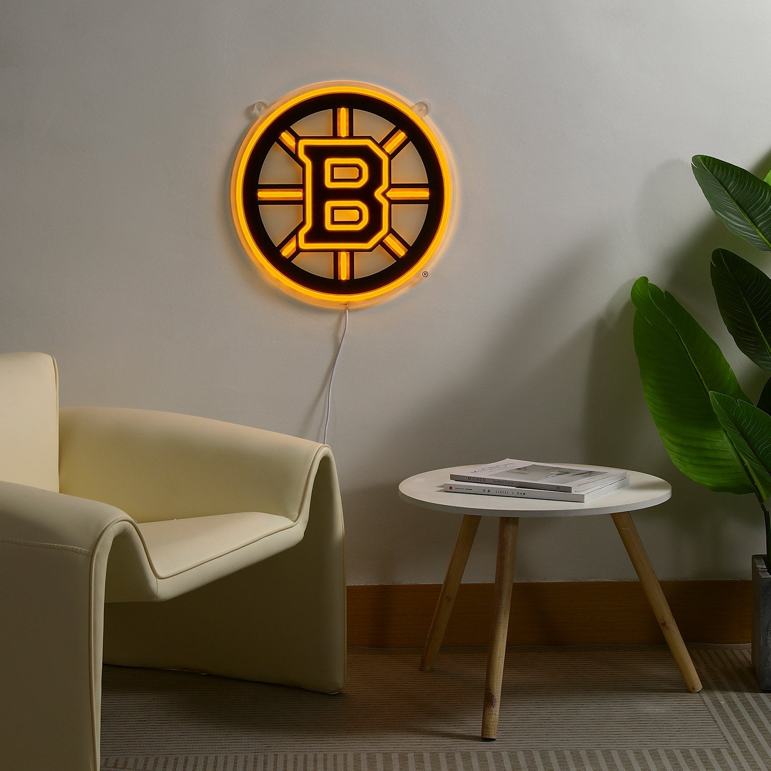 Boston Bruins: Die-Cut LED Neon Sign