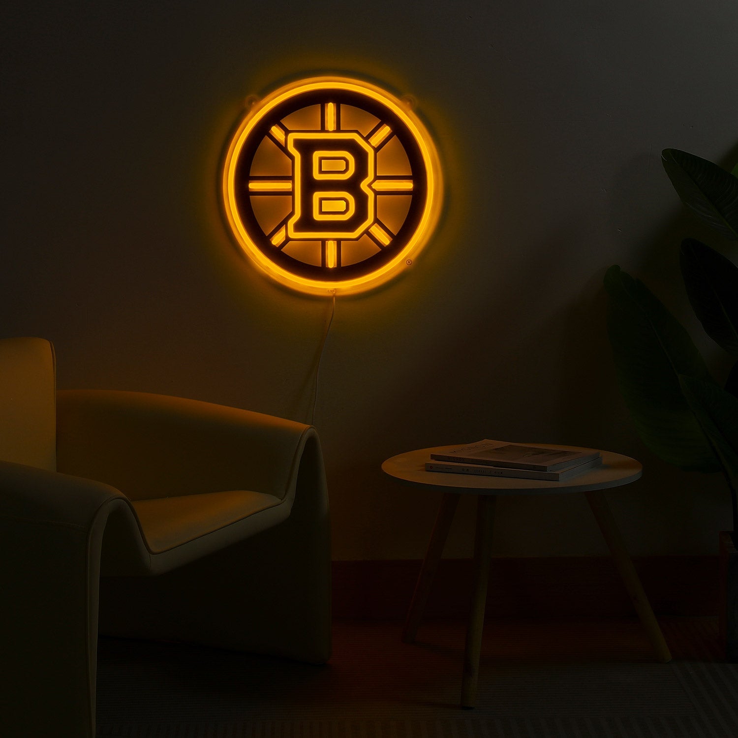 Boston Bruins: Die-Cut LED Neon Sign