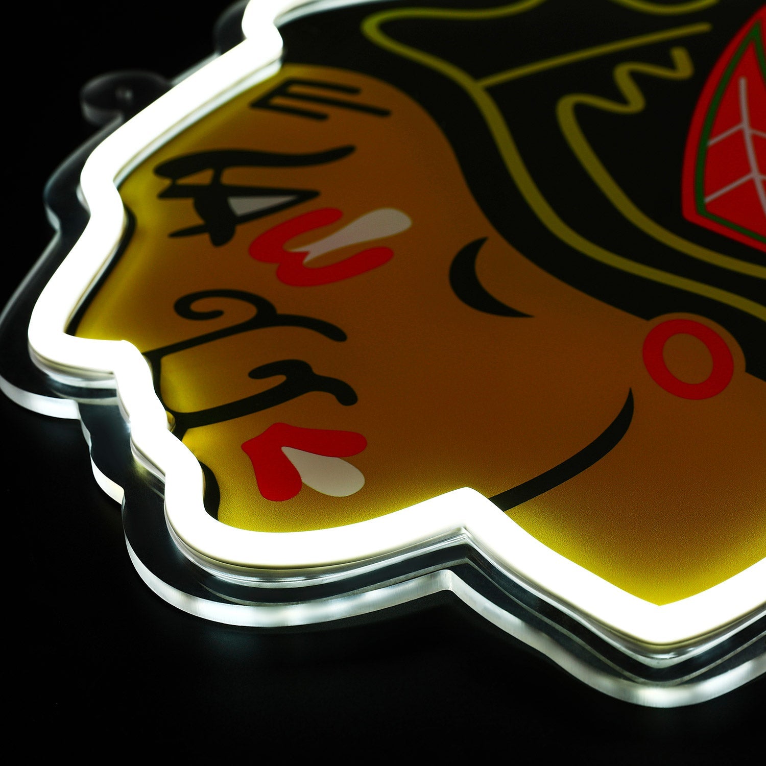 Chicago Blackhawks: Die-Cut LED Neon Sign