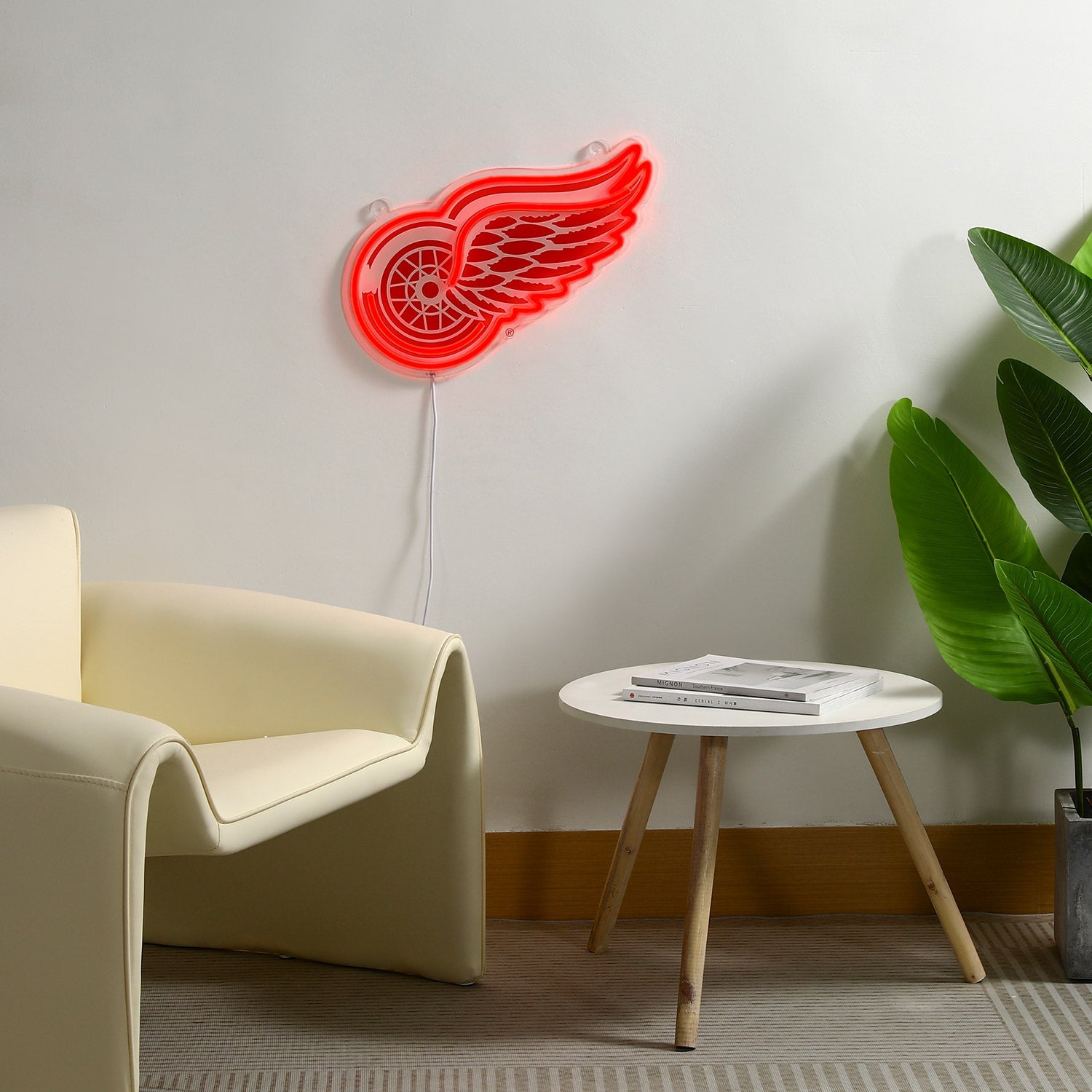Detroit Red Wings: Die-Cut LED Neon Sign
