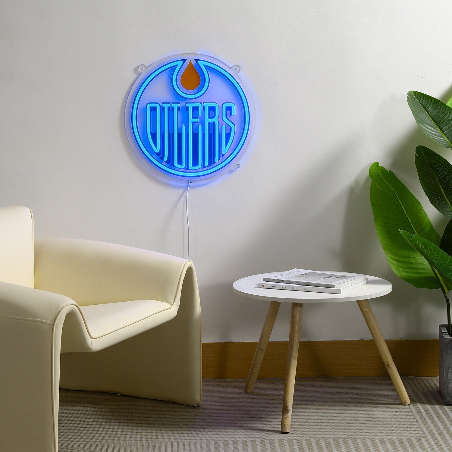 Edmonton Oilers: Die-Cut LED Neon Sign