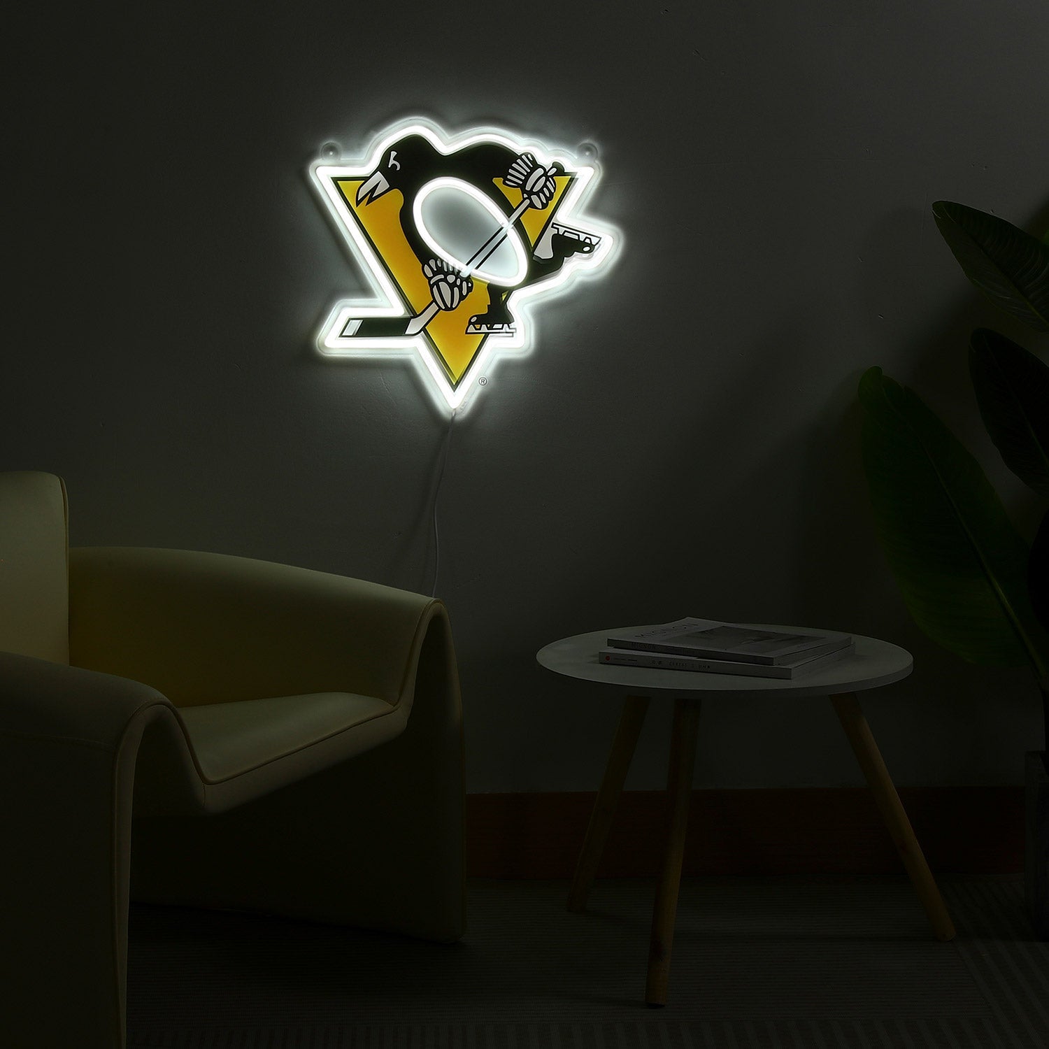 Pittsburgh Penguins: Die-Cut LED Neon Sign