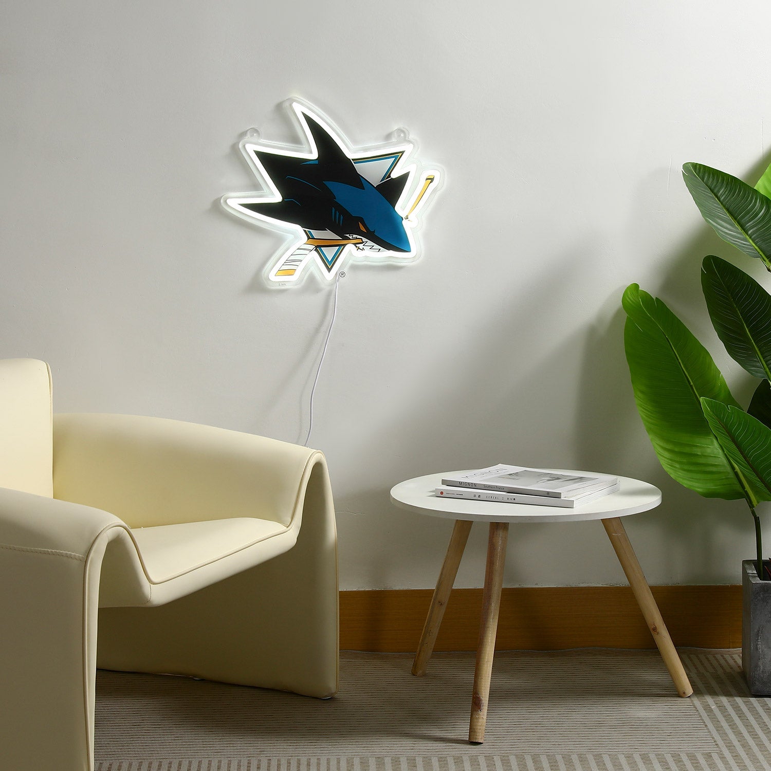 San Jose Sharks: Die-Cut LED Neon Sign