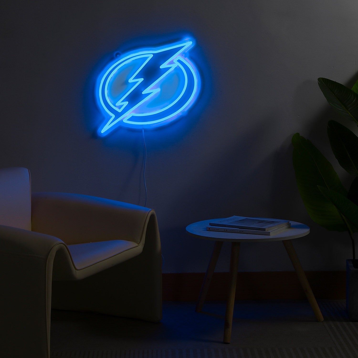 Tampa Bay Lightning: Die-Cut LED Neon Sign