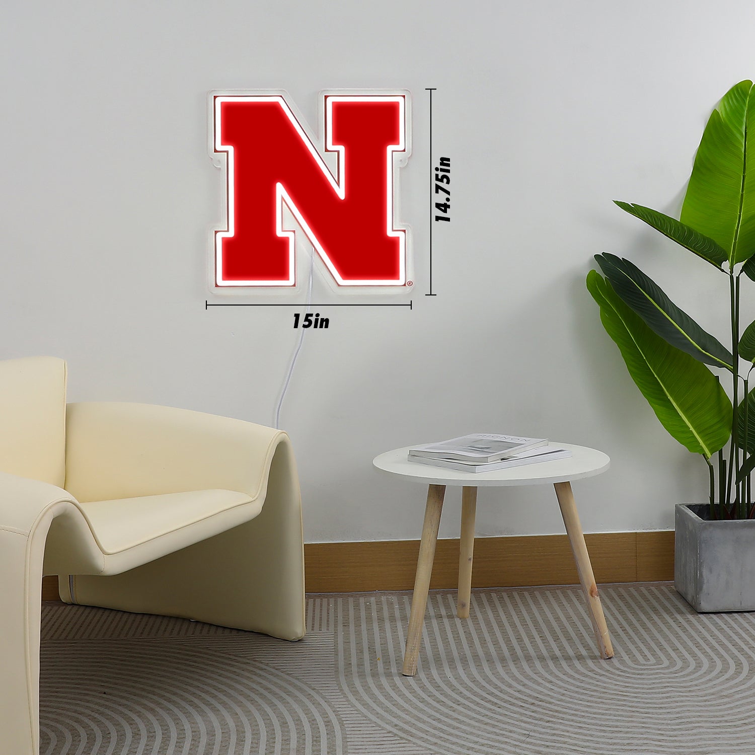 Blemished Nebraska Cornhuskers Sign - Saturday Neon