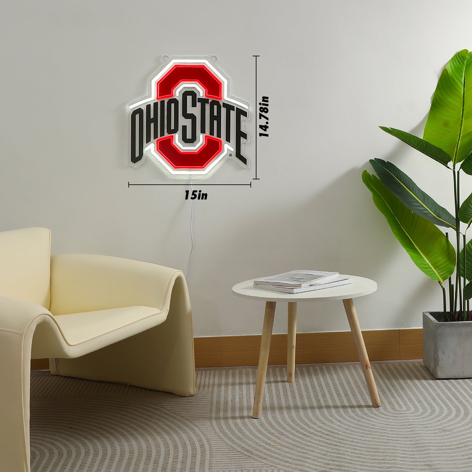 Ohio State Buckeyes LED Neon Sign - Saturday Neon