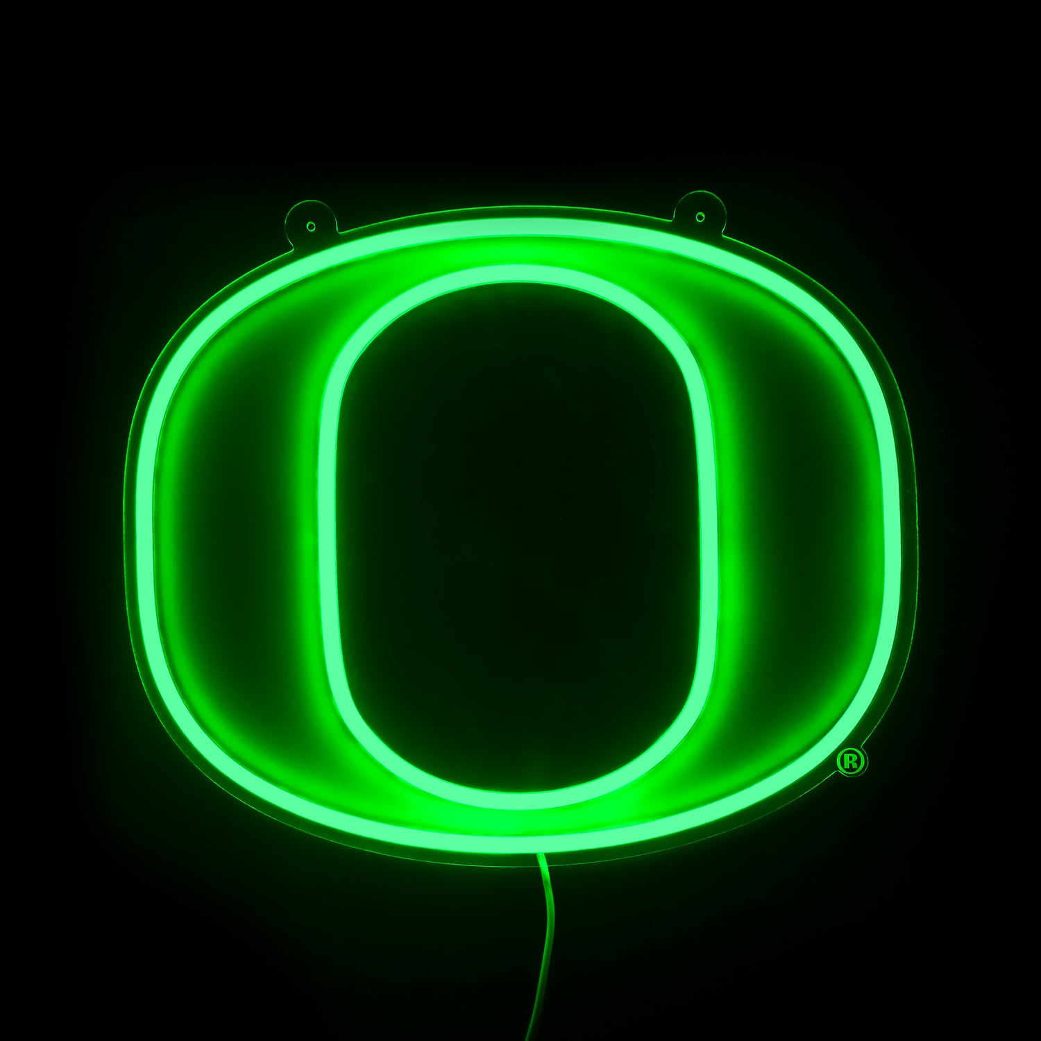 Blemished Oregon Ducks Sign - Saturday Neon