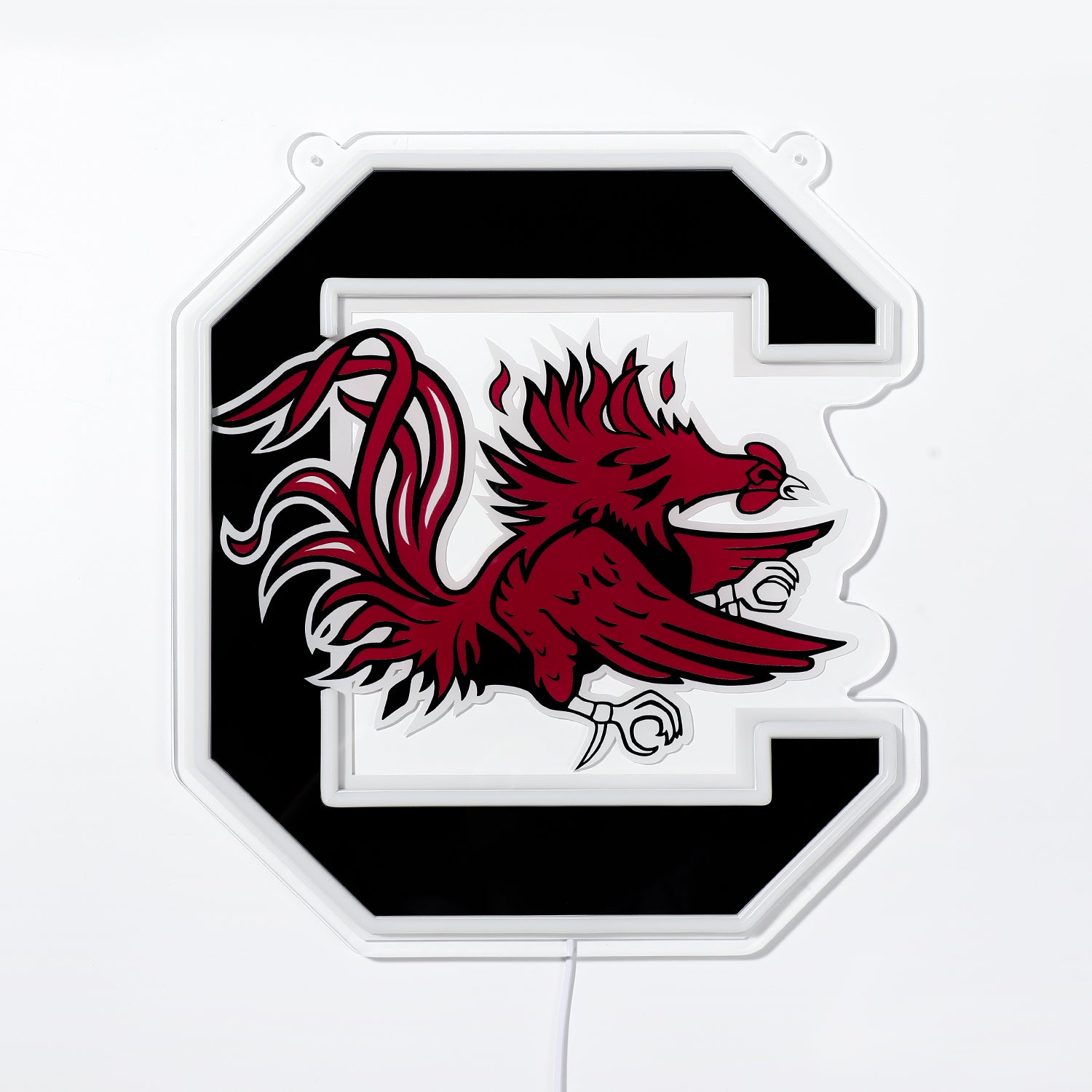 Blemished South Carolina Gamecocks Sign - Saturday Neon