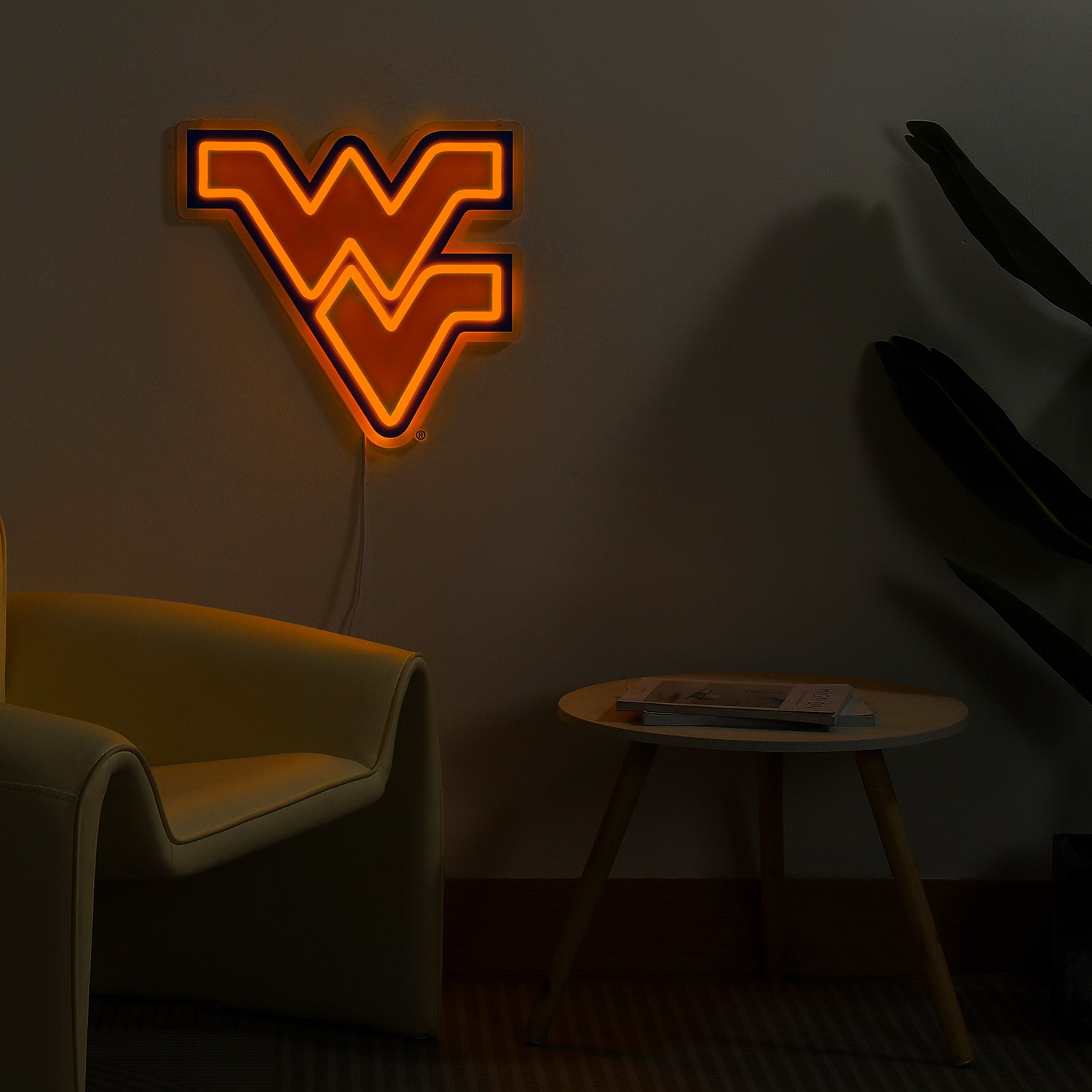WVU Mountaineers LED Neon Sign - Saturday Neon