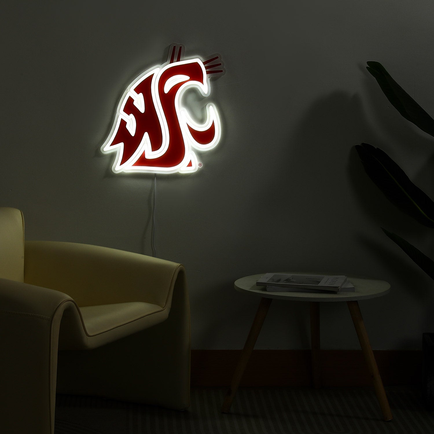 Washington State Cougars LED Neon Sign - Saturday Neon