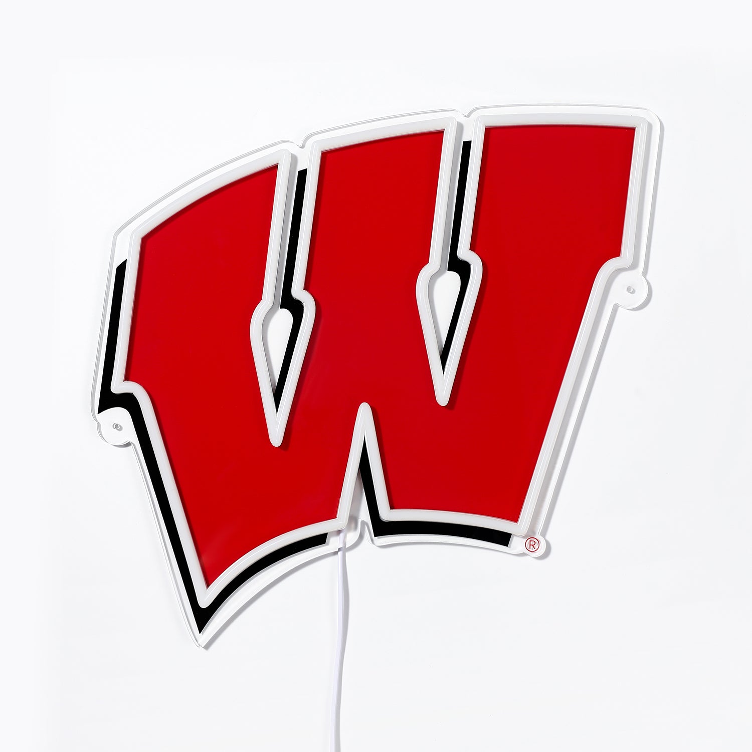 Blemished Wisconsin Badgers Sign - Saturday Neon