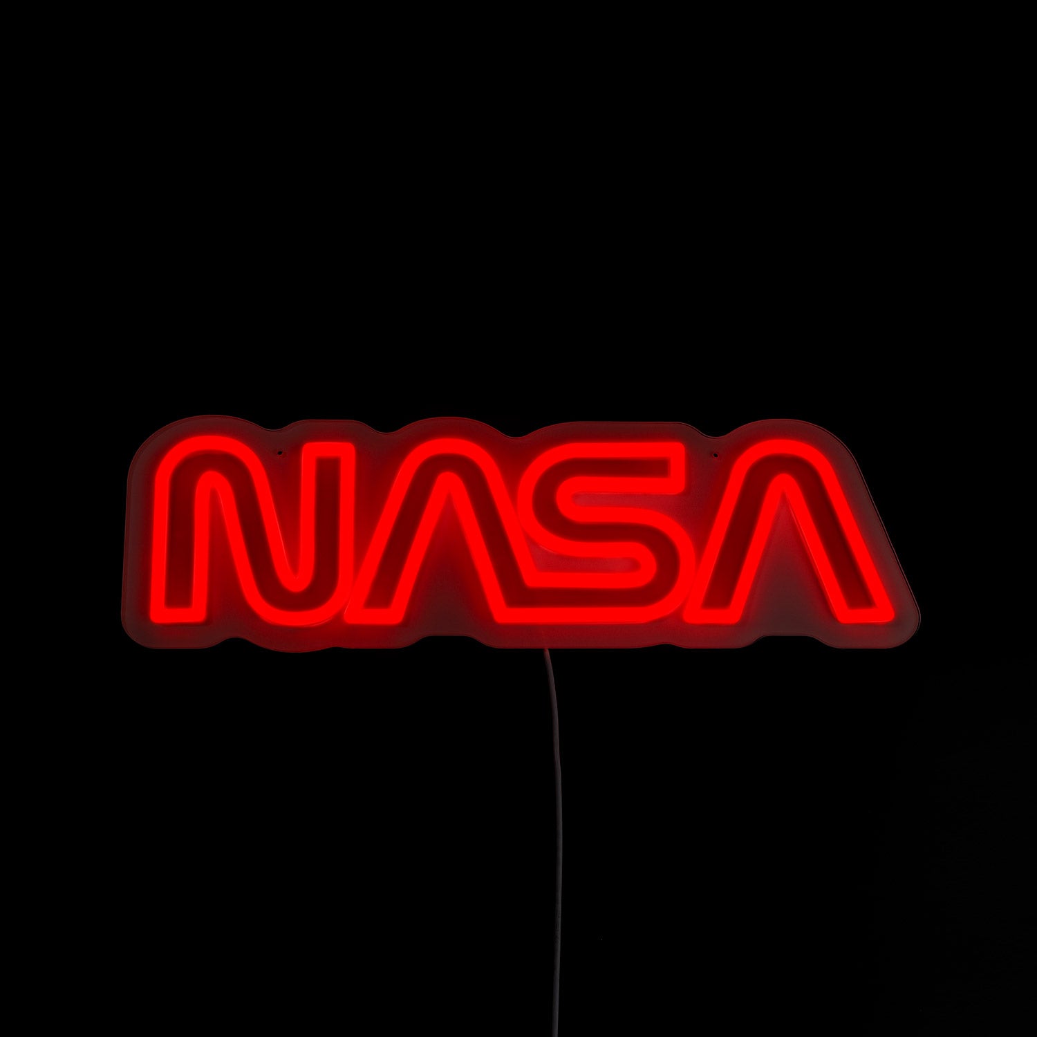 NASA Worm Logo LED Neon Sign - Saturday Neon