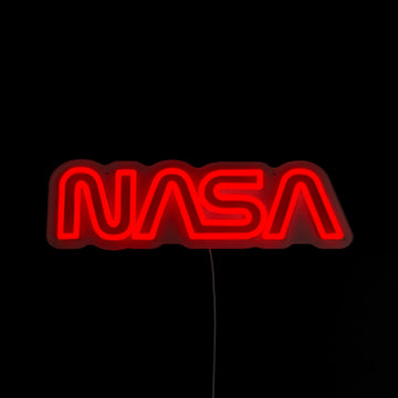 NASA Worm Logo LED Neon Sign - Saturday Neon