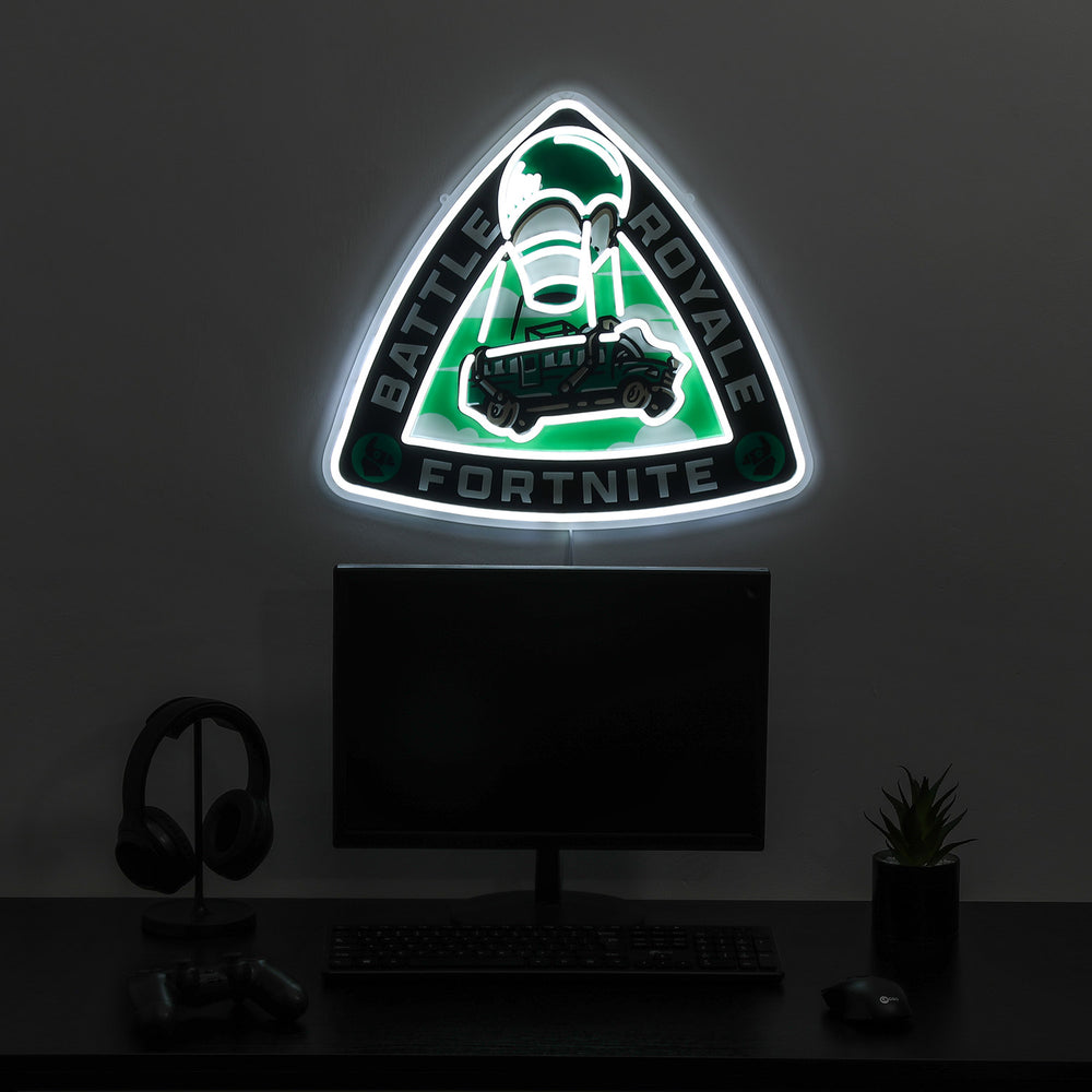 Fortnite Battle Bus LED Neon Sign - Saturday Neon