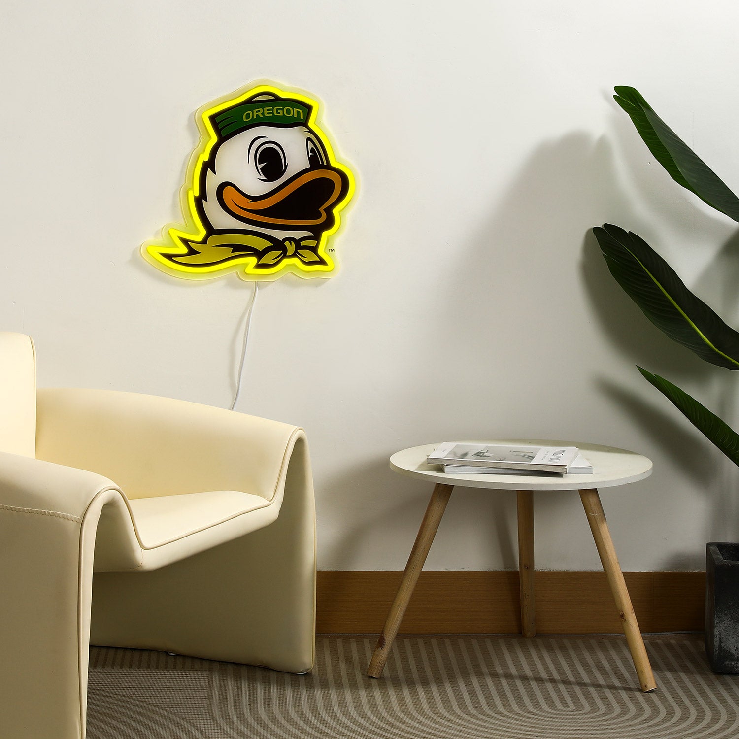 Oregon Duck Logo LED Neon Sign - Saturday Neon