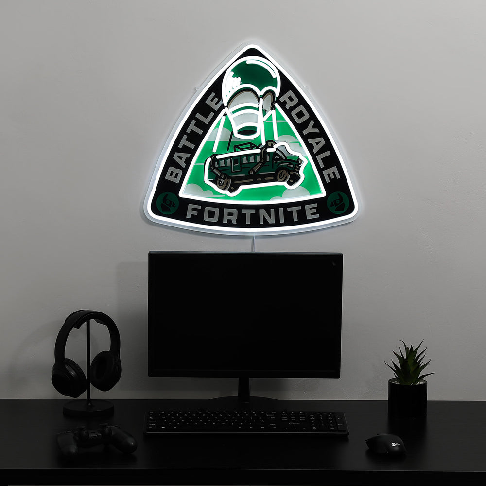 Fortnite Battle Bus LED Neon Sign - Saturday Neon