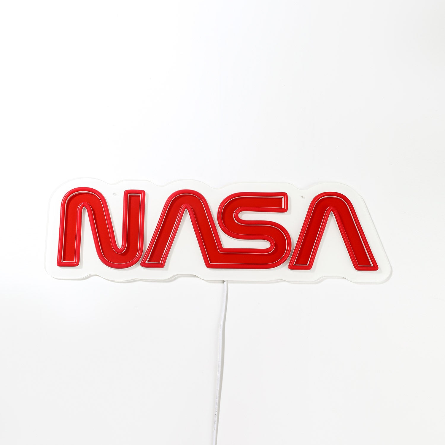 NASA Worm Logo LED Neon Sign - Saturday Neon