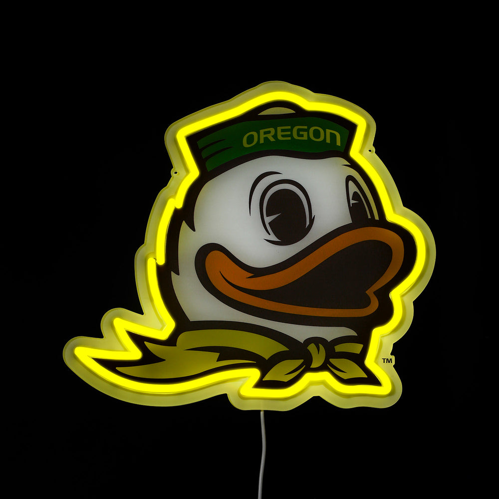 Oregon Duck Logo LED Neon Sign - Saturday Neon