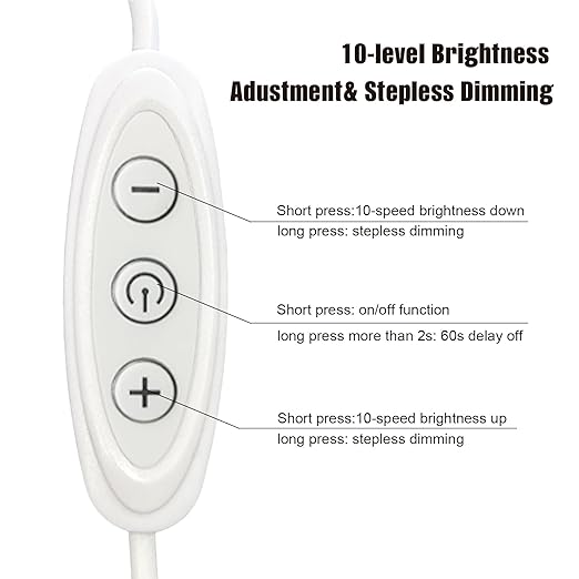 USB Dimmer Switch for 5V Single Color LED Neon Signs - Female to Male USB Inline Dimmer