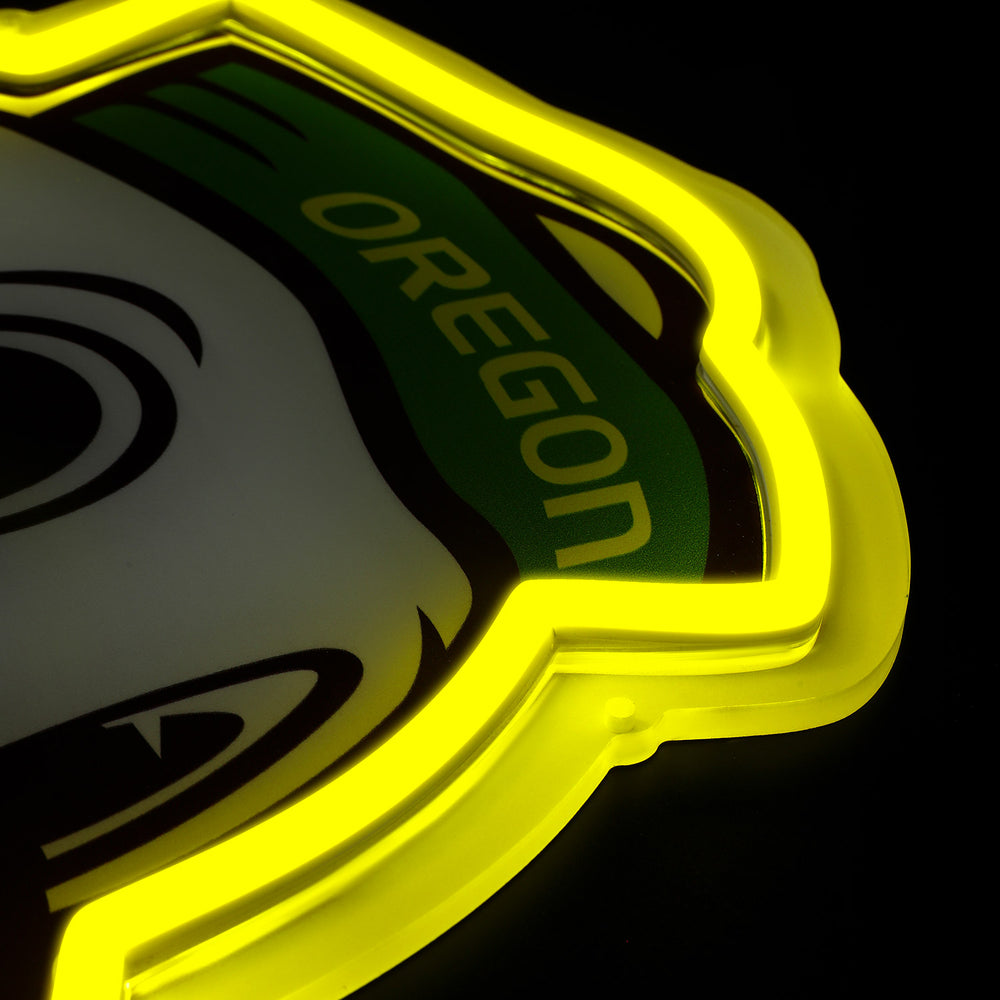 Oregon Duck Logo LED Neon Sign - Saturday Neon