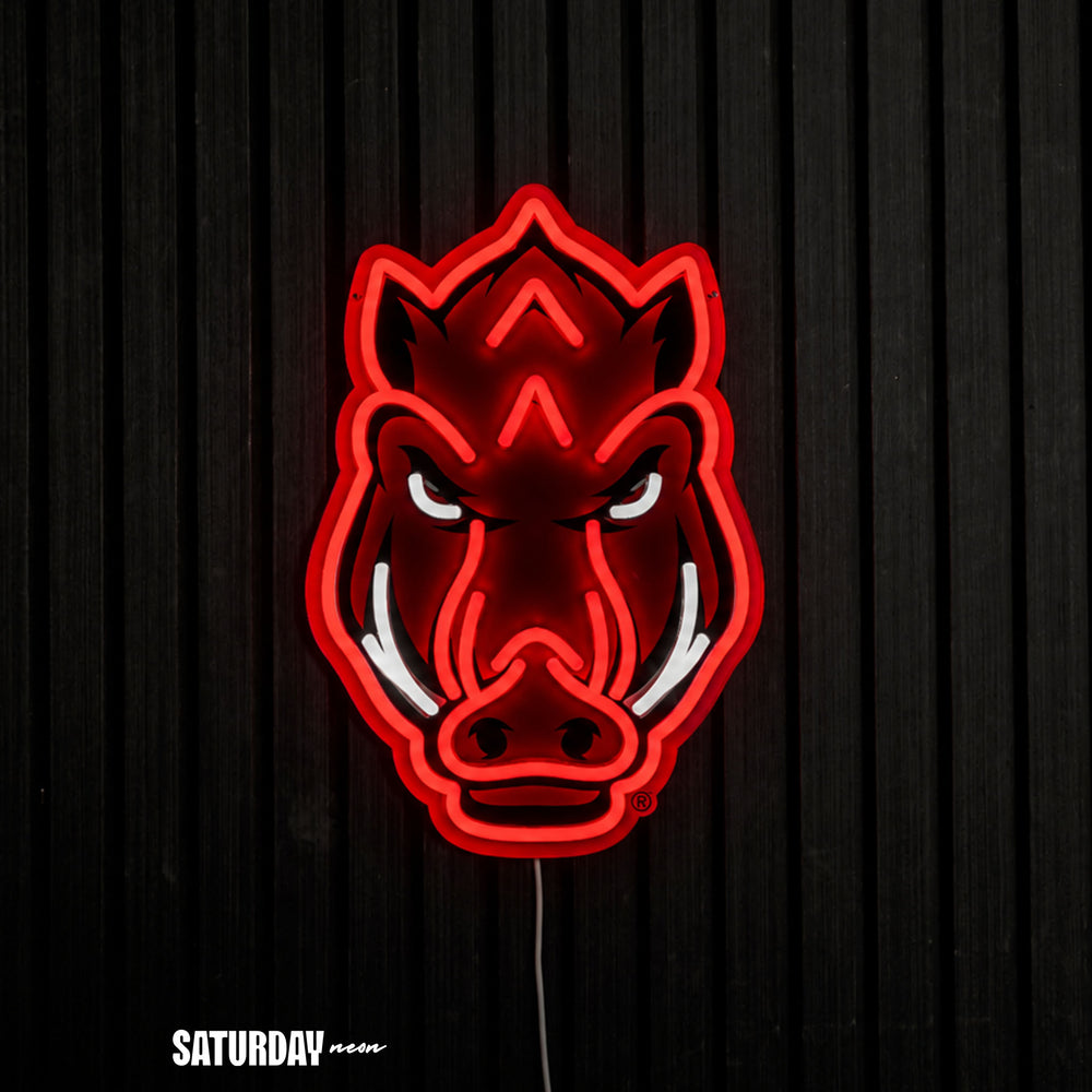 Arkansas Razorbacks LED Neon Sign - 10.15" x 15"
