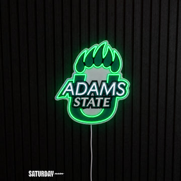 Adams State Grizzlies LED Neon Sign - Standard (13.42" x 15") - Saturday Neon