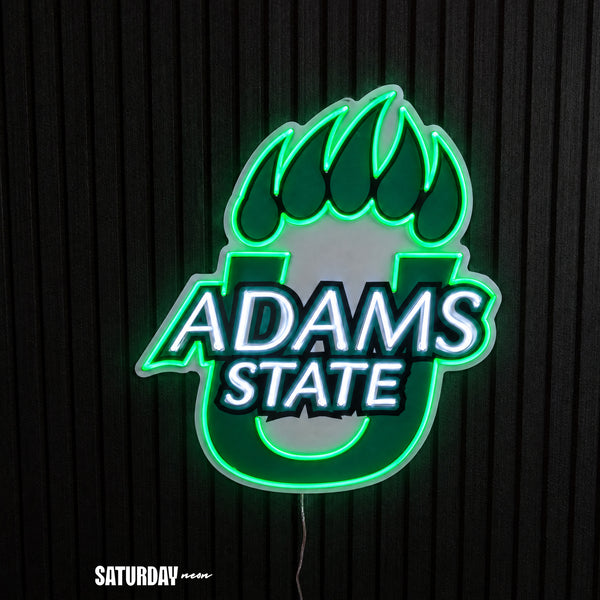 Adams State Grizzlies LED Neon Sign - Plus (21.4" x 24")