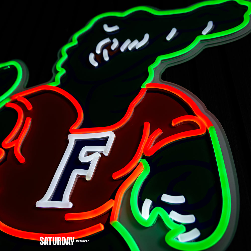 Florida Gators Albert Mascot LED Neon Sign - 24" x 23.10"