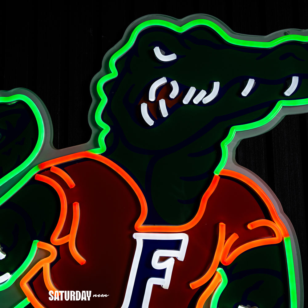 Florida Gators Albert Mascot LED Neon Sign - 24" x 23.10"