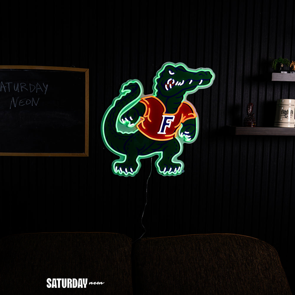 Florida Gators Albert Mascot LED Neon Sign - 24" x 23.10"