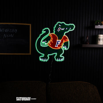Florida Gators Albert Mascot LED Neon Sign - 24" x 23.10"