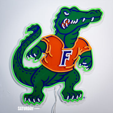 Florida Gators Albert Mascot LED Neon Sign - 24" x 23.10"