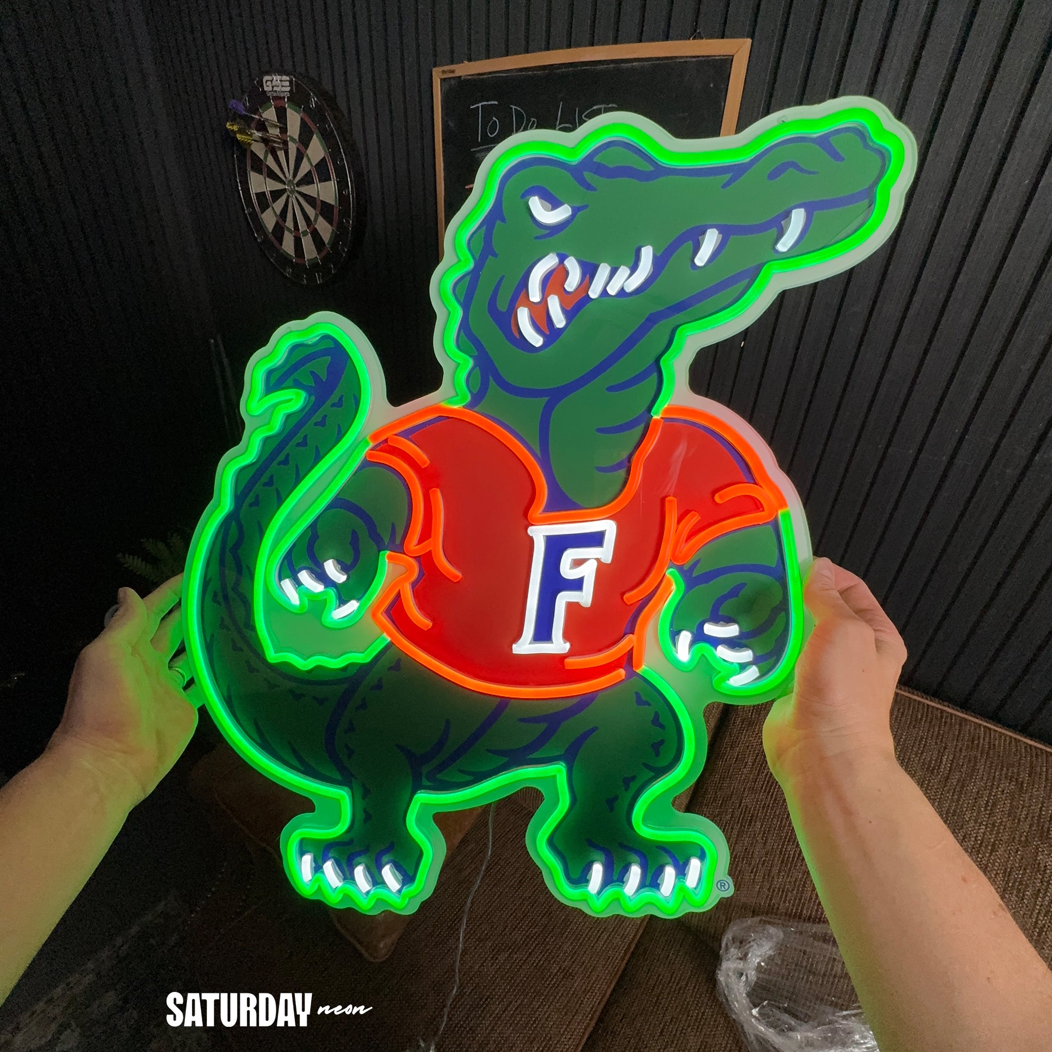 Florida Gators Albert Mascot LED Neon Sign - 24" x 23.10"