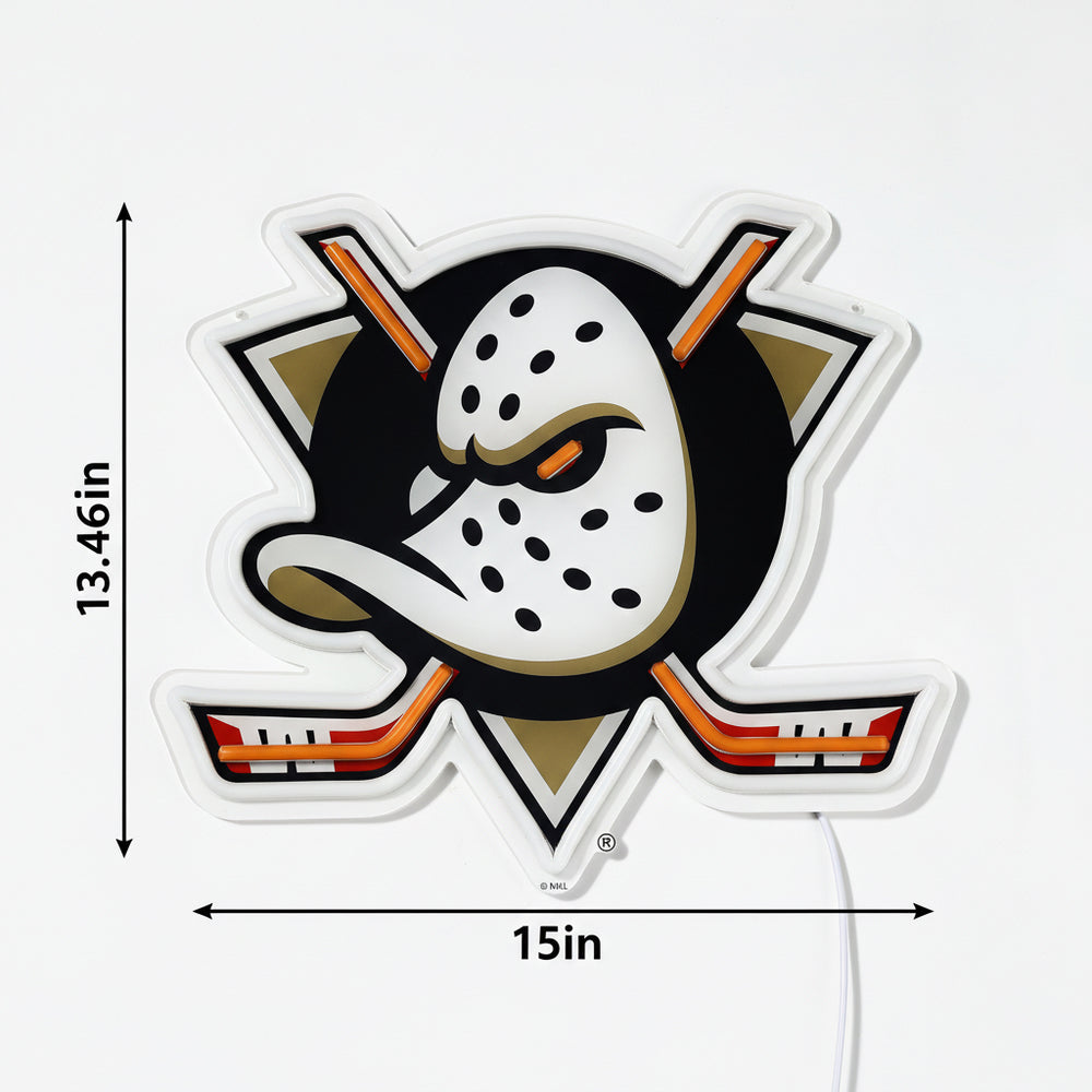 Anaheim Ducks LED Neon Sign - Saturday Neon