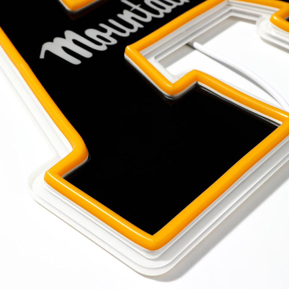 App State Mountaineers logo LED neon sign