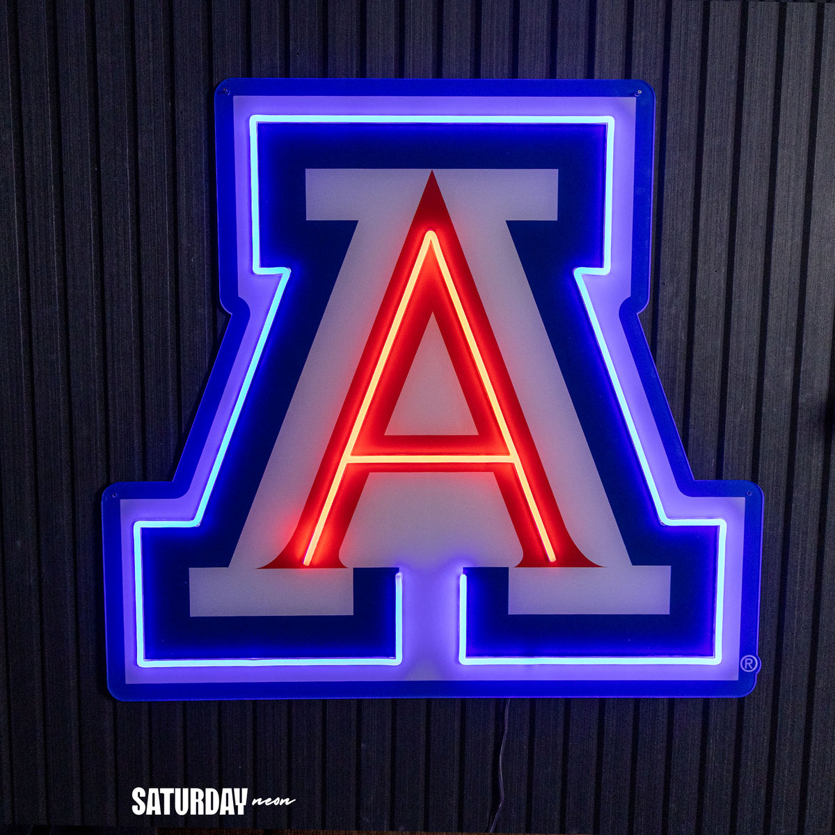 Arizona Wildcats LED Neon Sign - Max (32" x 29.4") - Saturday Neon
