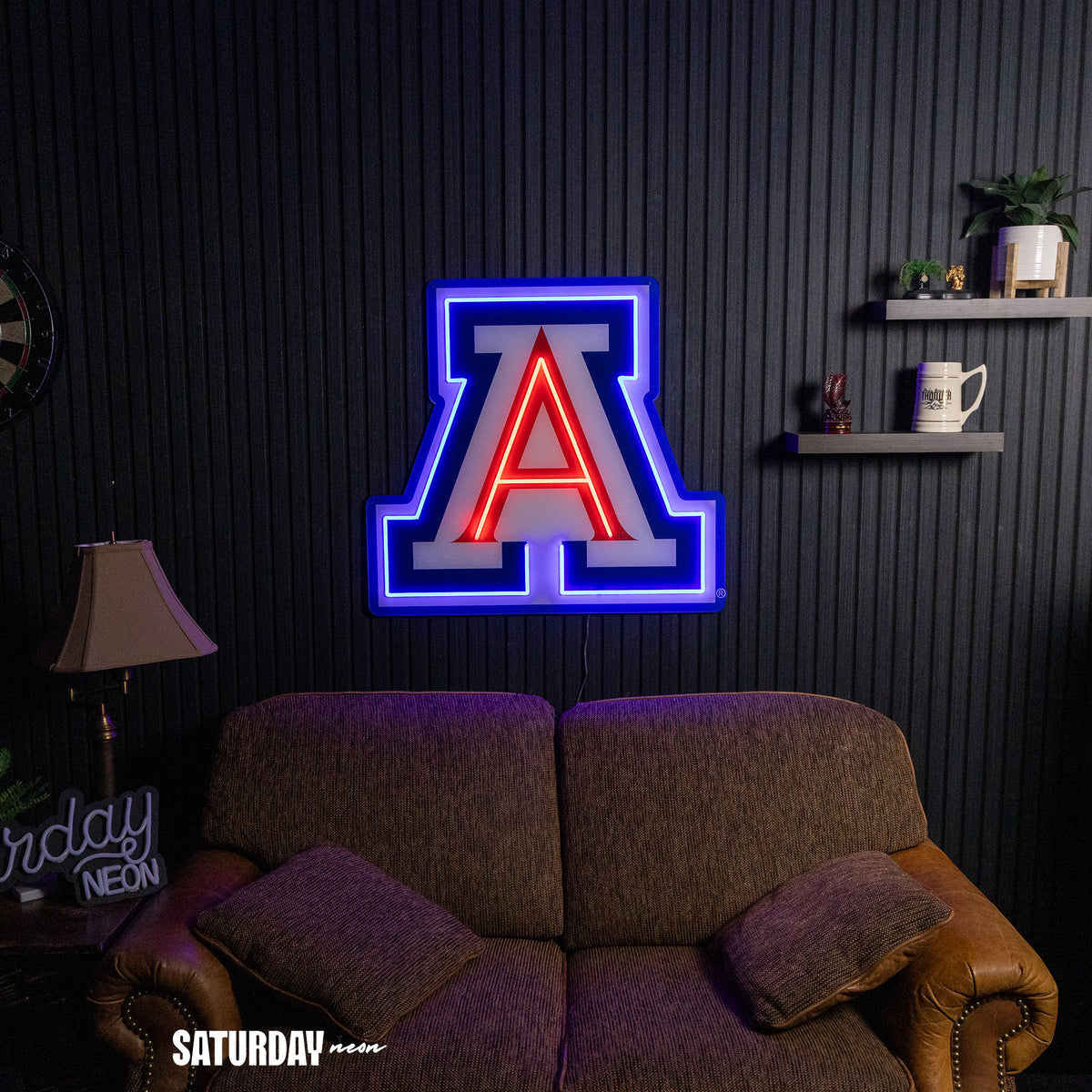 Arizona Wildcats LED Neon Sign - Max (32" x 29.4") - Saturday Neon