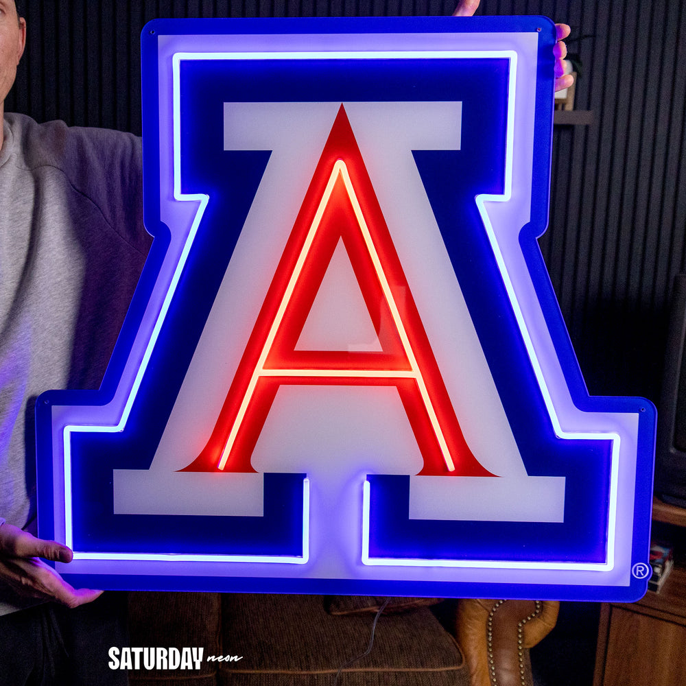 Arizona Wildcats LED Neon Sign - Max (32" x 29.4") - Saturday Neon