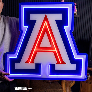 Arizona Wildcats LED Neon Sign - Max (32" x 29.4") - Saturday Neon