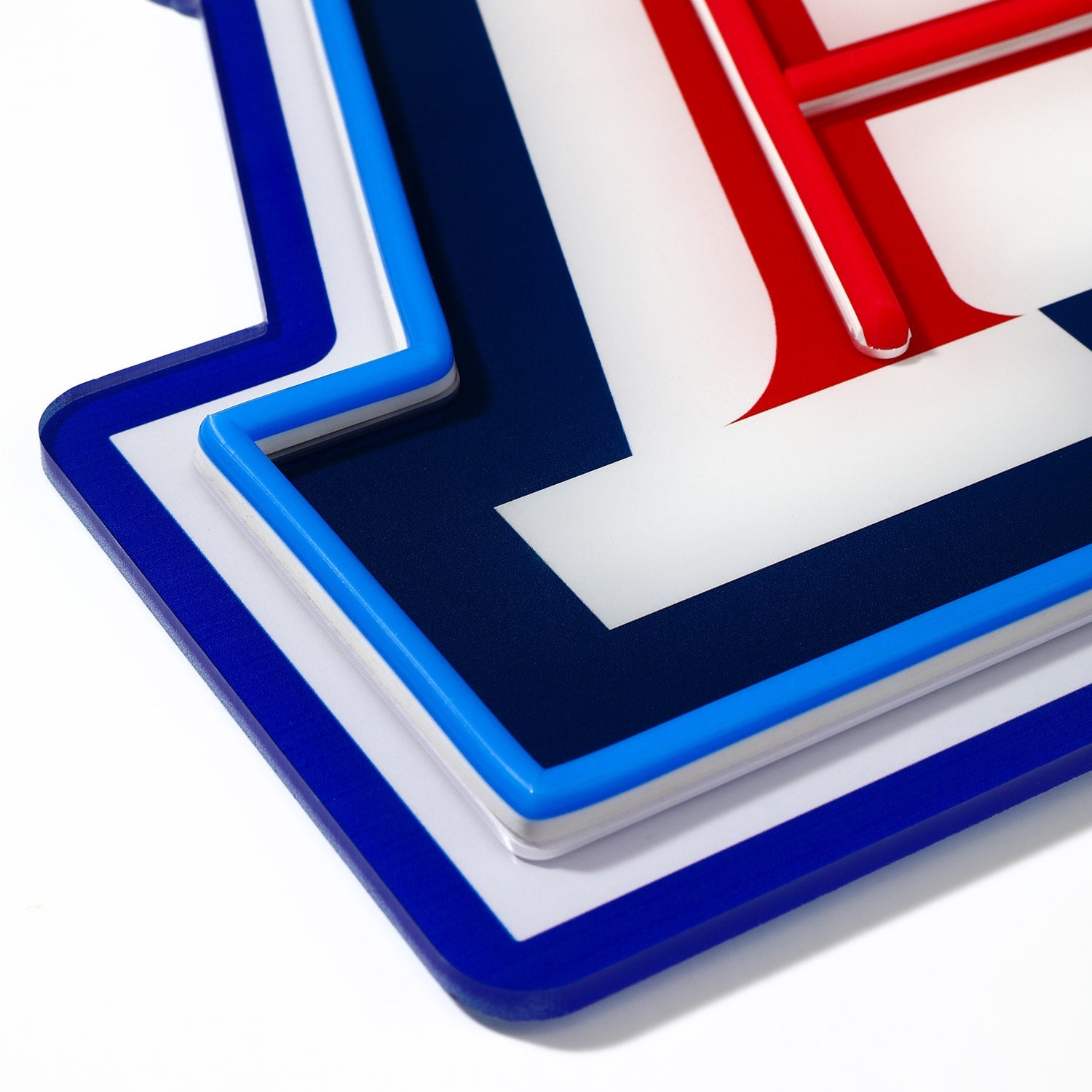 Arizona Wildcats logo LED neon sign at a side angle