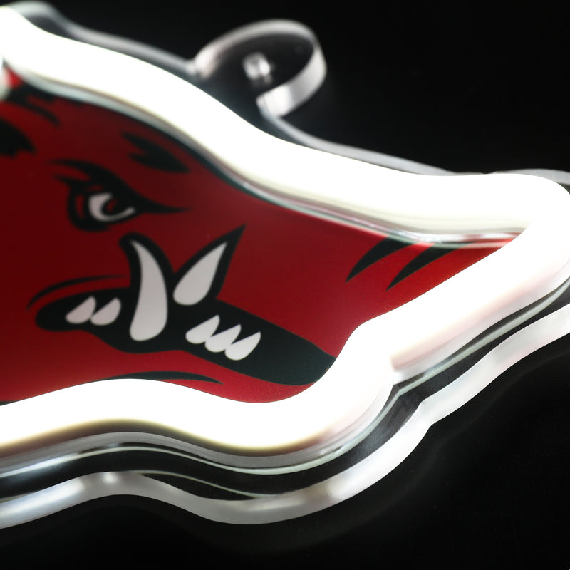 Arkansas Razorbacks Logo LED Neon Sign - Saturday Neon
